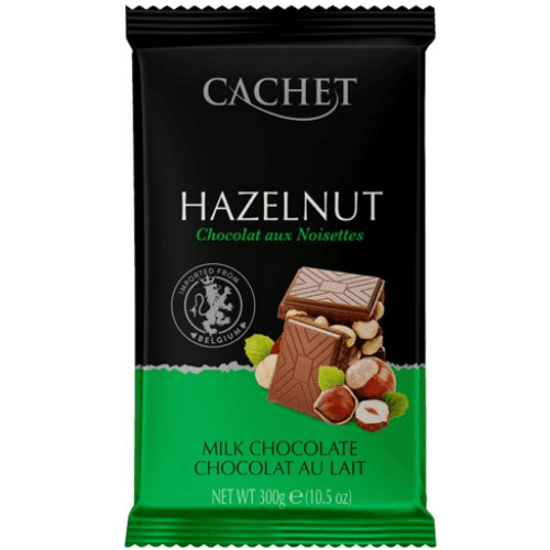 Молочний шоколад Cachet з фундуком, 300 г