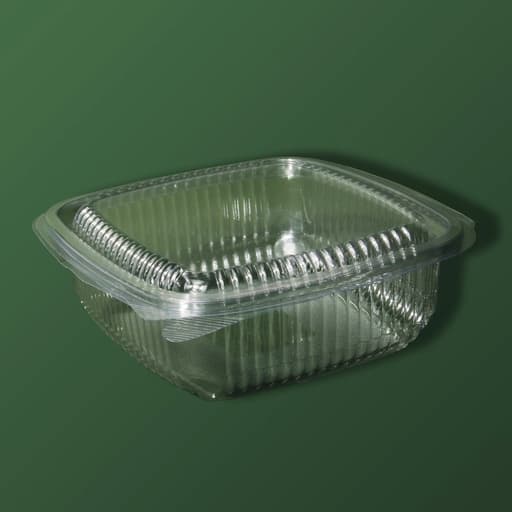 Контейнер PET овальний з кришкою 750 мл, 170×231×52 мм