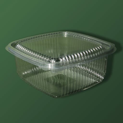 Контейнер PET овальний з кришкою 1000 мл, 170×231×65 мм