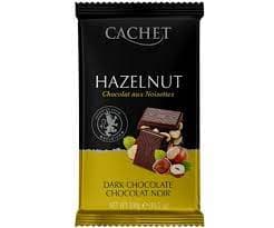 Чорний шоколад Cachet з фундуком, 300 г