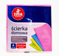 Серветки для прибирання Zosia перфоровані, 4 шт.