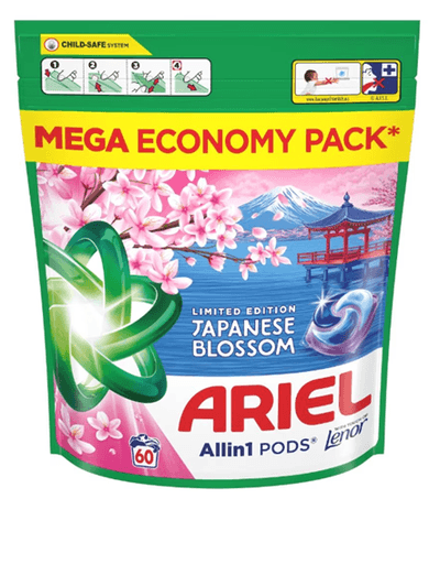 Капсули для прання Ariel 4in1 Japanese Blossom, 60 шт.