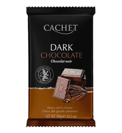 Чорний шоколад Cachet 54% какао, 300 г