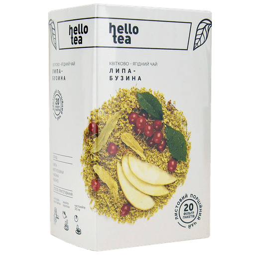 Чай Hello Tea «Липа-Бузина», 20 пакетиків