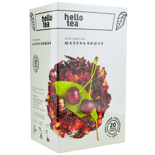 Чай Hello Tea «Шалена вишня», 20 пакетиків