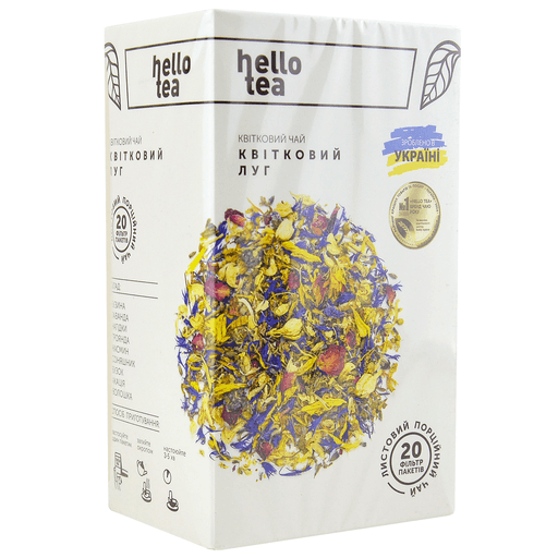 Чай Hello Tea «Квітковий луг», 20 пакетиків