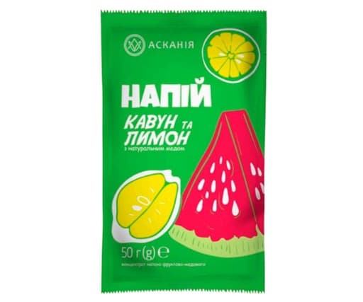 Лимонад-концентрат Асканія «Кавун та лимон» 50 г
