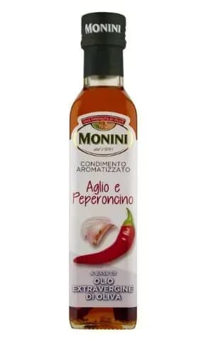 Оливкова олія Monini Extra Virgin з часником і перцем чилі 250 мл