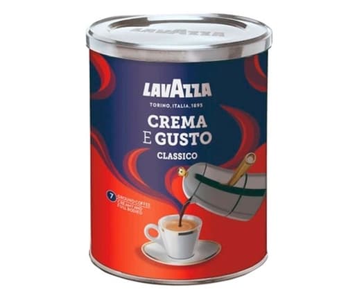 Мелена кава Lavazza Crema e Gusto 250 г у залізній банці