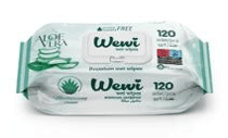 Вологі серветки WEWI Aloe Vera, 120 шт.