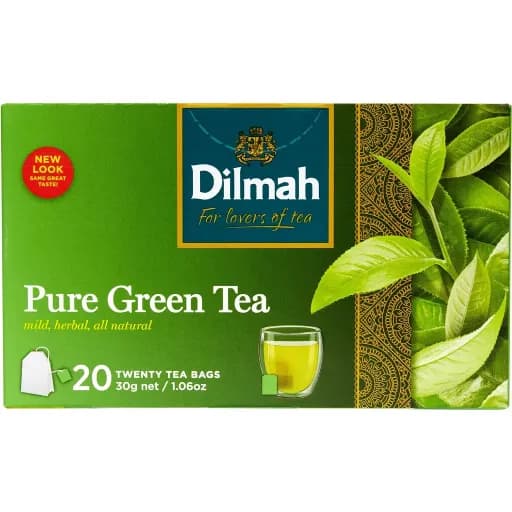 Чай зелений Dilmah у пакетиках, 20 × 1,5 г