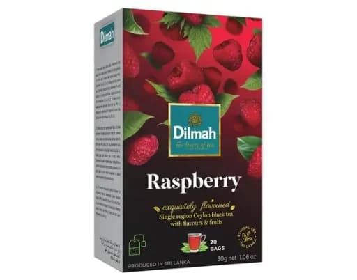 Чай чорний Dilmah «Малина» у пакетиках, 20 × 1,5 г