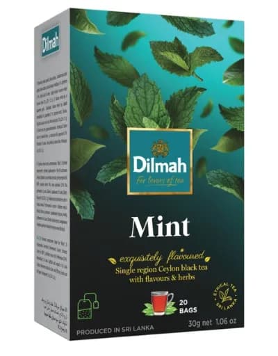 Чай трав'яний Dilmah «М'ята» у пакетиках, 20 × 1,5 г