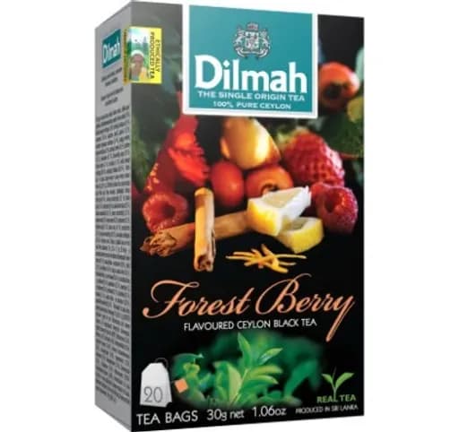Чай чорний Dilmah «Лісові ягоди» у пакетиках, 20 × 1,5 г