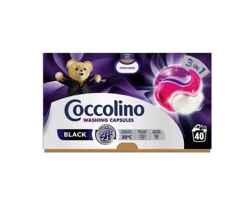 Капсули для прання Coccolino Black 3in1, 40 шт.