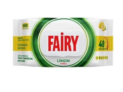 Вологі серветки для прибирання Fairy Limon, 100 шт.