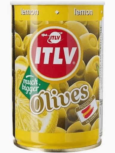 Оливки зелені фаршировані лимоном ITLV 314 мл
