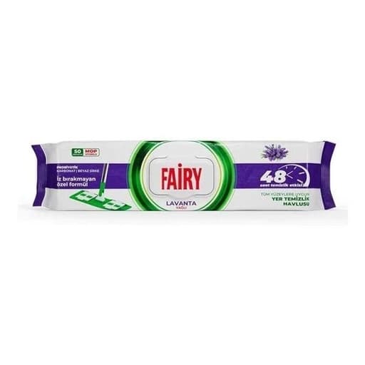 Вологі серветки для миття підлоги Fairy Lavanta, 50 шт.