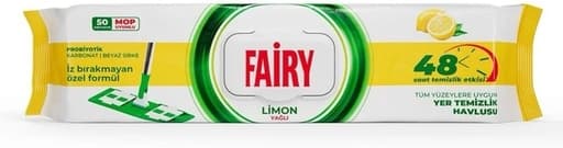 Вологі серветки для миття підлоги Fairy Limon, 50 шт.