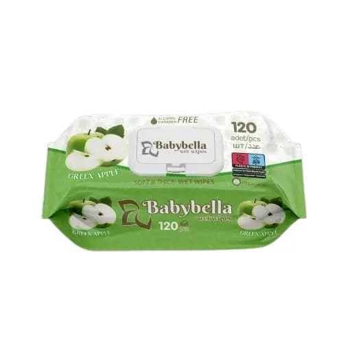 Вологі серветки BabyBella Apple, 120 шт.