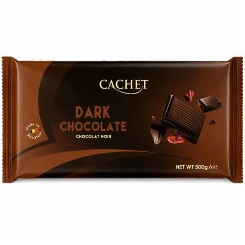 Чорний шоколад Cachet Dark, 500 г