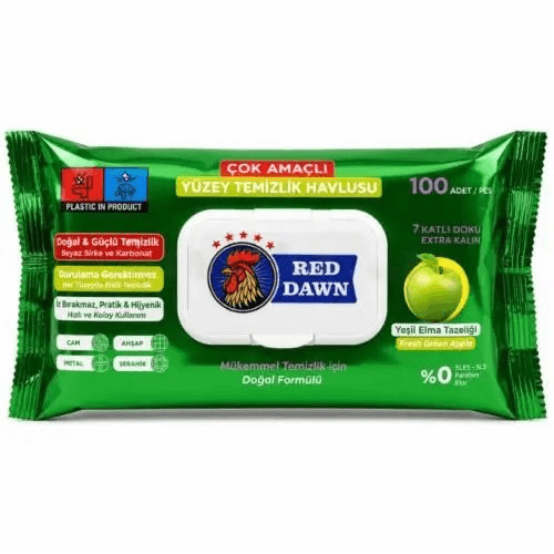 Вологі серветки для прибирання Chante Clair Fresh Green Apple, 100 шт.