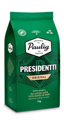 Кава в зернах Paulig Presidentti Original Strong 1 кг
