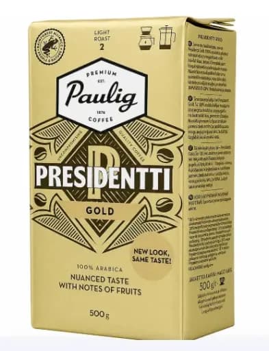Мелена кава Paulig Presidentti Gold Label 500 г
