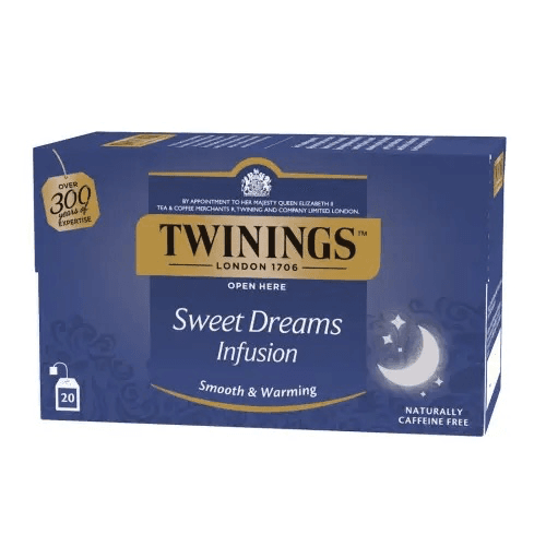 Чай трав'яний Twinings Sweet Dreams з ромашкою, липою, апельсином і медом, 20 пак. × 1,5 г