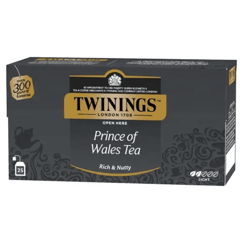 Чай Twinings чорний Принц Уельський у пакетиках, 25 пак. × 2 г