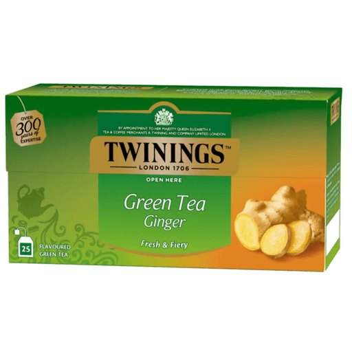Чай Twinings зелений з імбиром у пакетиках, 25 пак. × 1,6 г