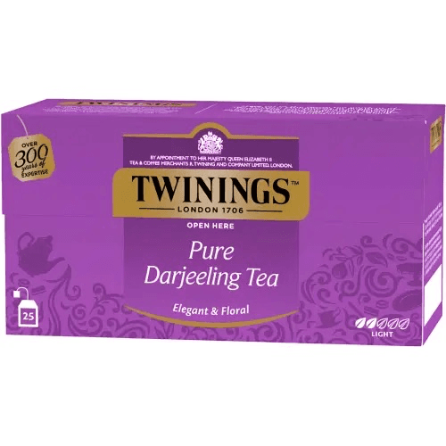 Чай Twinings чорний Дарджилінг у пакетиках, 25 пак. × 2 г