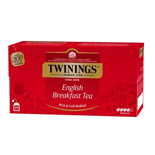 Чай Twinings чорний Англійський сніданок у пакетиках, 25 пак. × 2 г + Lady Grey