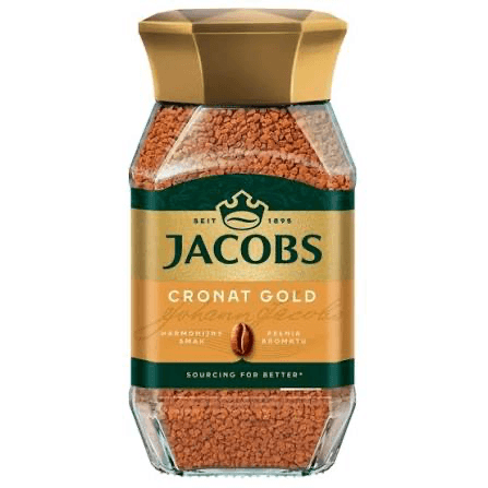 Розчинна кава Jacobs Cronat Gold 100 г у скляній банці