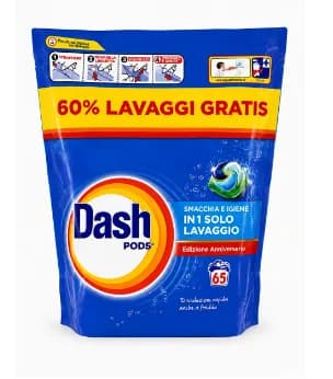 Капсули для прання Dash 4in1 Edizione Anniversario, 65 шт.