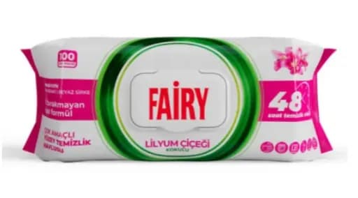 Вологі серветки для прибирання Fairy Flower, 100 шт.