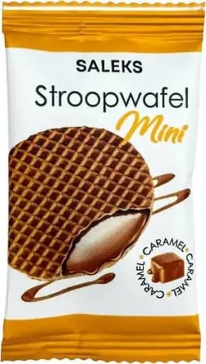 Міні-вафля Stroopwafel mini SALEKS з карамеллю 8 г