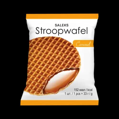 Вафля Stroopwafel SALEKS з карамельною начинкою 33 г