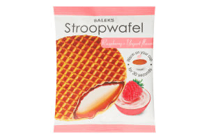 Вафля Stroopwafel SALEKS зі смаком малина-йогурт 33 г