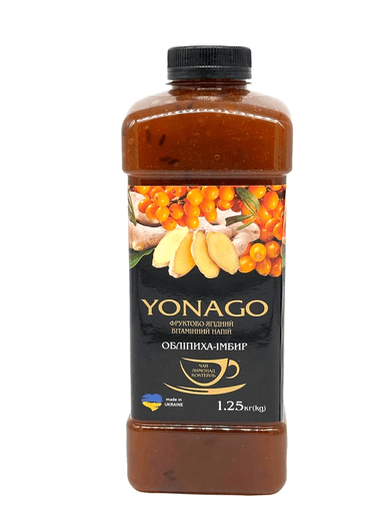 Фруктово-ягідний вітамінний напій Yonago Обліпиха-Імбир 1,25 кг