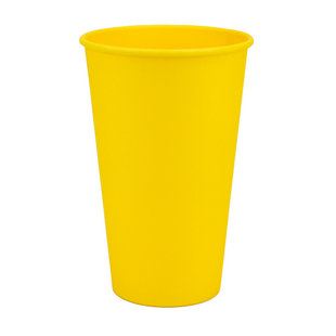 Стакан паперовий 500мл одношаровий Yellow Cup 50шт IN0000111165 фото