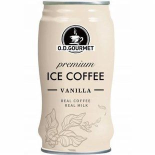 Кавовий напій OD Gourmet Ice Coffe Vanila 240 мл 2400000000440 фото