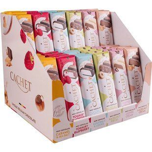 Асорті шоколадних батончиків Cachet Display (48 шт. х 45-50 г) WIX_2149812484 фото