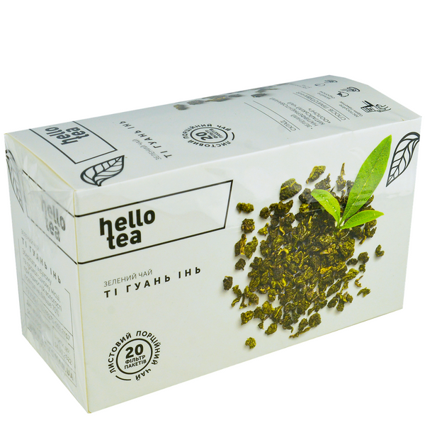 Чай зеленый Ти Гуань Инь Hello Tea 20шт х 2г WIX_0000001717 фото