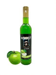 Сироп MONKEY Зелене Яблуко 0,7л WIX_0000001263 фото