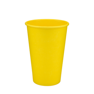Стакан паперовий 340мл одношаровий Yellow Cup 50шт IN0000144221 фото
