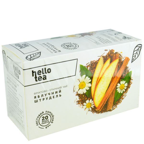 Чай фруктовый Яблочный штрудель Hello Tea 20шт х 3г WIX_0000001725 фото
